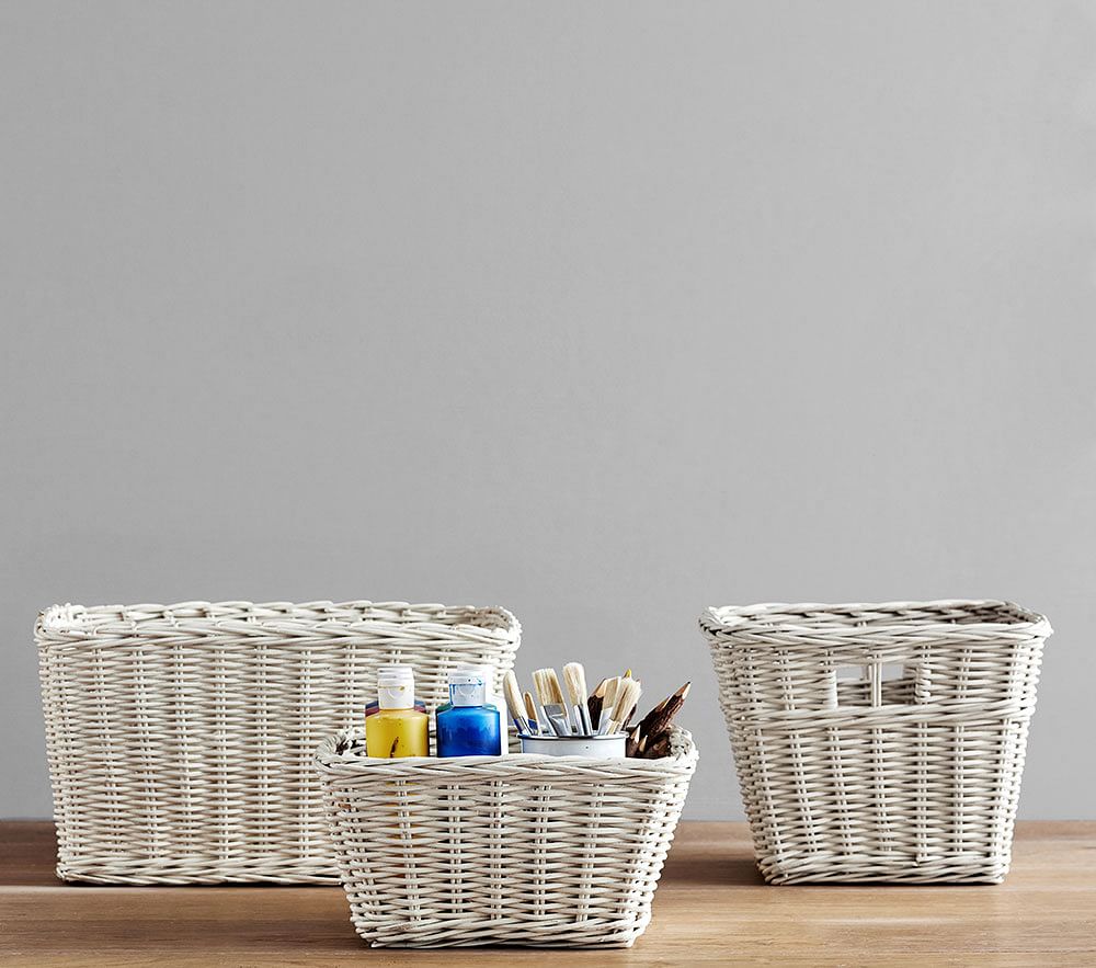 Simply White Sabrina Basket Collection